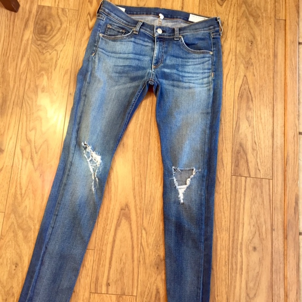 Rag & Bone Skinny Jeans in Carmine Wash Sz 27